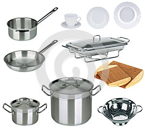 New kitchen set isolated