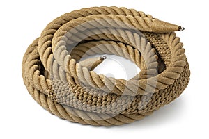 New knotted rope ring for a leisure boat