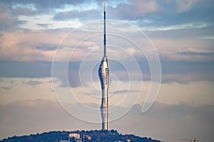 New Kucuk Camlica TV Radio Tower in Istanbul, Turkey. photo