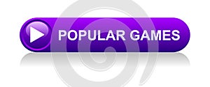 popular games icon button on white