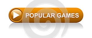popular games icon button on white