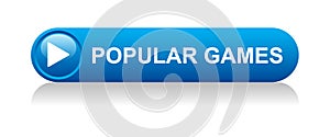 popular games icon button on white