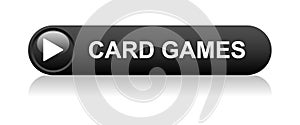 card games icon button on white