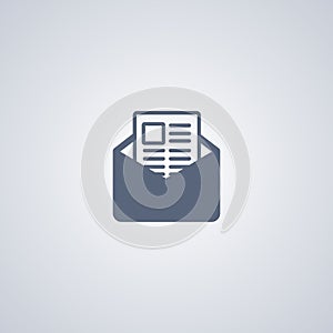 New letter, vector best flat icon