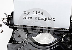 New life chapter