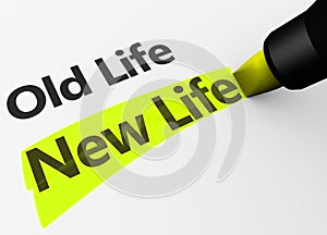 New Life Versus Old Life Concept