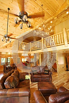 New Log House Interior