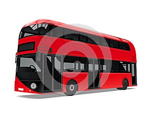 New London Double Decker Bus Isolated
