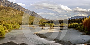 New Lower Shotover Bridge in Queenstown, New Zealand.