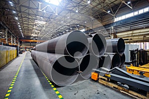 New manufactured steel pipes