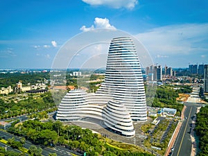 New media center building in Nanning, Guangxi, China, modern buildings