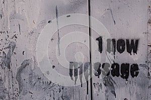 1 new message scribbled on a wall