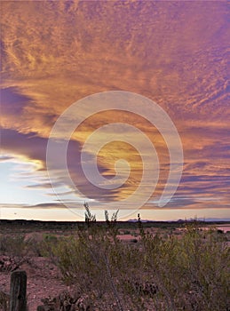 New Mexico Caballo Lake Sunset