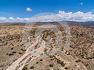 New Mexico Desert Landscape Aerial Photograph