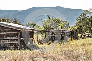 New Mexico Mountain and an old worn out shack