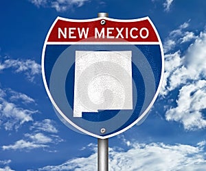 New Mexico state map photo