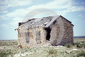 New Mexico Stone Cabin Collapsing photo