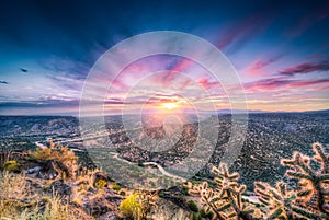 New Mexico Sunrise Over the Rio Grande River