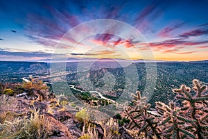 New Mexico Sunrise Over the Rio Grande River photo