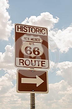 New Mexico US Route 66 Sign