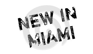New In Miami rubber stamp