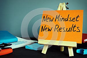 New mindset new results. Inspiration and motivation