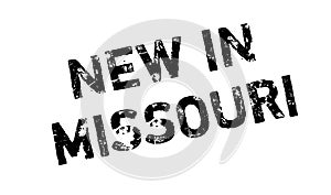 New In Missouri rubber stamp