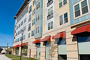 New mixed use building exterior