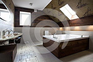 New modern bathroom interior