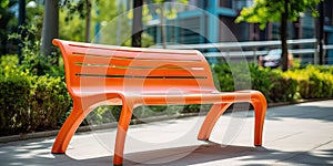 New Modern Bench in Park, Outdoor City Architecture, Wooden Benches, Outdoor Chair, Urban Public Furniture