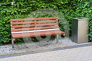 New Modern Bench in Park, Outdoor City Architecture, Wooden Benches, Outdoor Chair, Urban Public Furniture