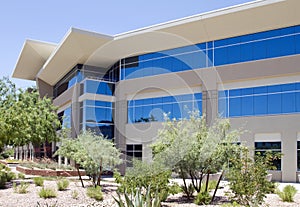 New modern corporate office building exterior