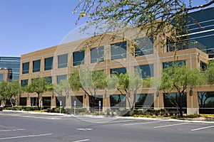 New modern corporate office building exterior