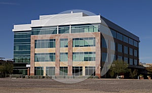 New modern corporate office building exterior
