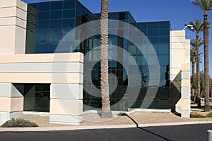 New modern corporate office building exterior