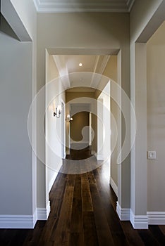 New modern desert home hallway