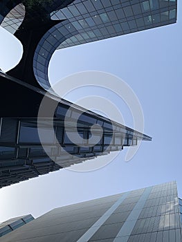 New modern futuristic architecture conceptual image in London England