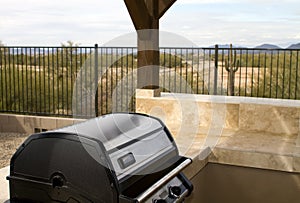 New Modern Home Backyard In The Desert