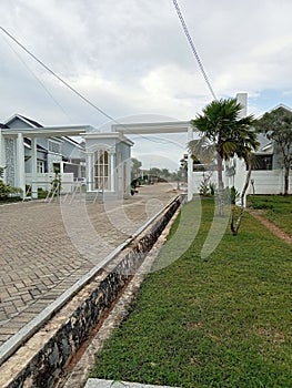 The new modern housing complex has just been completed photo