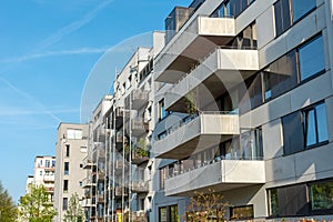 New modern housing construction in Berlin