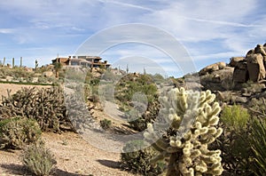 New modern luxury desert golf course home