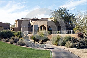 New modern luxury desert golf course home