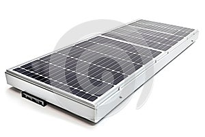 New modern solar panel isolated on white background