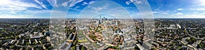 New Modern South London City Aerial Skyline with 360 Degree Panorama View