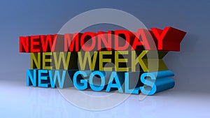 New monday new week new goals on blue