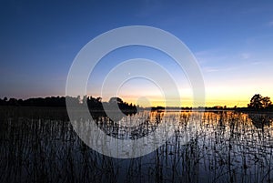 New Moon in the Sky After Sunset