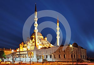 New Mosque at night, Istanbul - Yeni camii