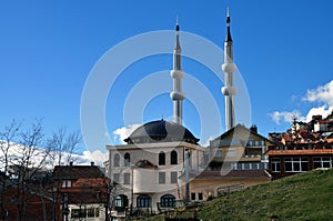 New mosque with two minarets in Restelica village photo