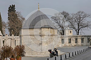 New Mosque - Yeni Cami in Eminonu district of Istanbul in Turkey.