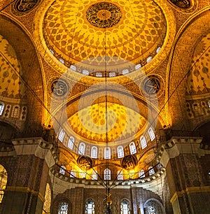 The New Mosque Yeni Valide Camii, interior